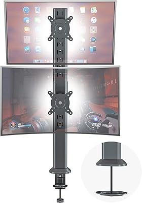 Support de bras de montage de bureau pour double moniteur hemudu - le moniteur