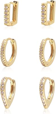 Boucles d'oreilles kimili gold pour femmes, plaqué or hypoallergénique léger, petits bijoux créoles