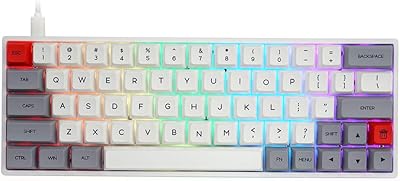 Clavier de jeu mécanique unzil sk64 gris avec commutateur optique, clavier personnalisé programmable