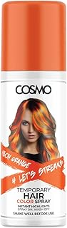 Spray de coloration temporaire cosmo orange fluo pour unisexe 100 ml | convient