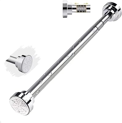 Tringle à rideau de douche ltclz ressort de tension réglable 61-110" tringle télescopique