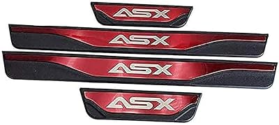 4 pièces autocollants de seuil de voiture pour mitsubishi asx 2011-2022, bandes