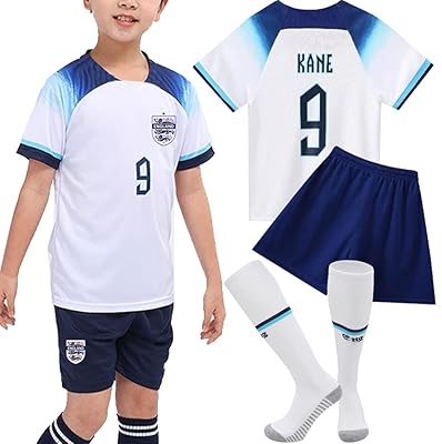Maillot de football casmed pour enfants angleterre + short coupe du monde 2022