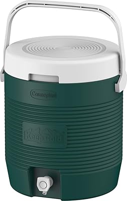 Refroidisseur d'eau isolé cosmoplast mfkcxx012dg - vert, petit 12 l