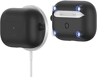 Boîtier magnétique esr pour airpods pro (2019), conception magsafe à ouverture facile, voyant