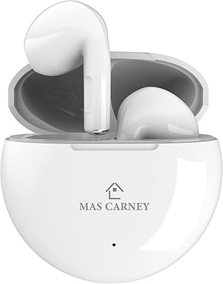 Écouteurs sans fil bluetooth 5.3 mass carney m2 avec commande tactile, étui