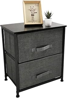 Organisateur de garde-robe kktoner avec 2 tiroirs, armoire verticale, bacs en tissu pliables