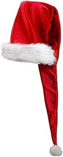 Golden apple bonnet de père noël rouge unisexe chapeau de noël en velours chapeau de noël vacances extra longueur père noël pour enfants adultes. Diaytar : Votre allié pouvoir d'achat au quotidien