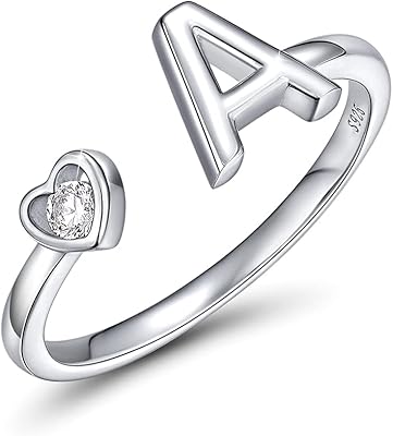 Bague de câlin réglable en argent sterling 925 pour femmes, filles et hommes