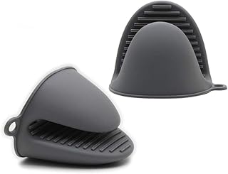 Nixorio 1 paire de gants de cuisine en silicone résistants à la chaleur pour la cuisine et la pâtisserie (noir). Plus de choix, moins de dépenses avec Diaytar