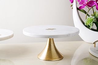 Pan emirates home furnishings missoni présentoir à gâteaux avec base d25x15 cm blanc