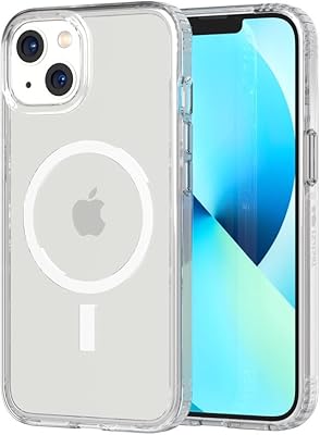 Coque de protection transparente tech 21 pour iphone 13 compatible avec magsafe