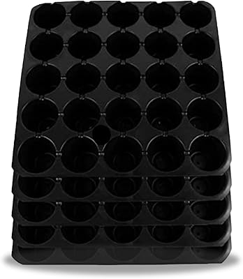 Plateau de semis kraft seeds paquet de 5 (noir) | plateaux pour plantes
