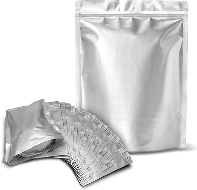 Sacs mylar pour le stockage des aliments, 25 pièces de 9,4 mil d'épaisseur