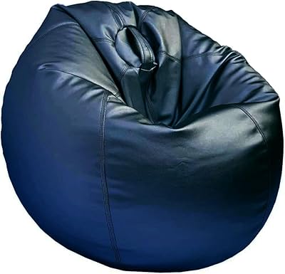 Fauteuil poire en cuir soufflé - pouf poire polyvalent et confortable pour la détente