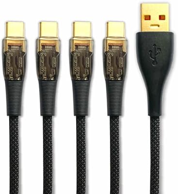 Câble usb vers c 60w câble type-c tressé en nylon à charge rapide