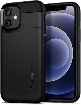 Coque de protection spigen cs slim conçue pour iphone 12 mini - noir