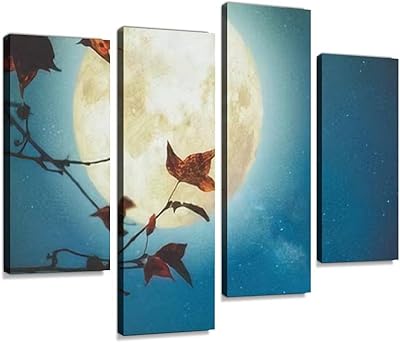 Impression d'art sur toile magnifique érable d'automne fantaisie en saison et pleine