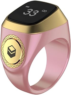 Bague tasbih intelligente pour homme, rappel du moment de la prière