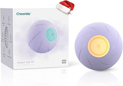 Balles de jouets interactives intelligentes cheerble pour chien, balle rebondissante rotative pour races moyennes et grandes, balle de jouet pour animaux de compagnie avec 3 modes d'interaction, lumières led modifiables, rechargeable dc, étanche ip65 (violet). De la mode à l'électronique, Diaytar Sénégal a tout ce qu'il vous faut
