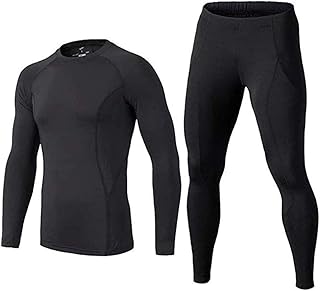 Un ensemble de sous-vêtements de compression à manches longues pour enfants, composé d'une