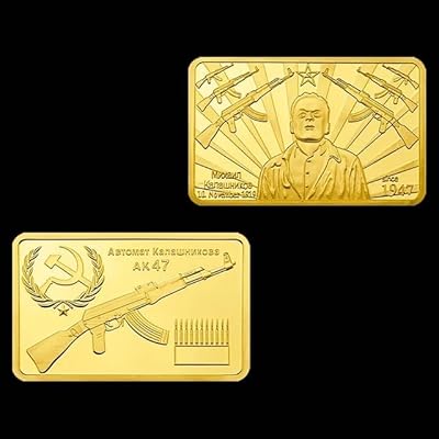 Kalachnikov 1947 mikhaïl timovitch kalachnikov ak47 cccp pièce commémorative plaquée or à collectionner. Des milliers de références à découvrir sur Diaytar Sénégal