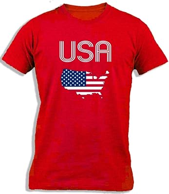 T-shirt en coton pour enfants drapeau des états-unis | drapeau du territoire