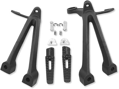 Support de pied passager arrière htmt mt390-017-bk, noir, compatible avec suzuki gsx-r gsxr600
