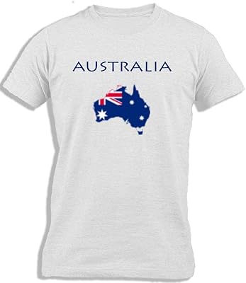 T-shirt en coton drapeau australien | ay cabrontm enfants coton drapeau australien. Diaytar : Votre destination shopping préférée au Sénégal