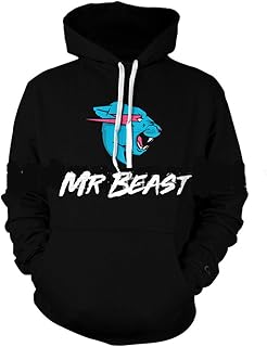 Sweat à capuche décontracté avec motif chat éclair 3d par mr. best