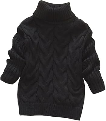 Pull pour bébé fille, pull pour bébé, tricoté par câble, col rond, couleur