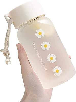 Bouteille d'eau givrée, tasse à thé en plastique transparent étanche de voyage, motif
