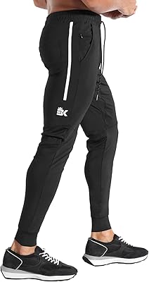 Pantalon de course léger pour hommes avec poche zippée