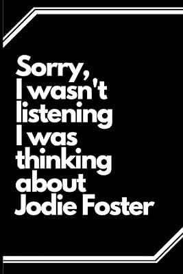 Jodie foster celebrity notebook : 6x9 a5 100 pages de qualité lignées