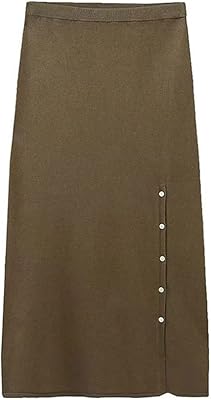 Jupe longue printemps automne femmes jupes longues élastique taille haute