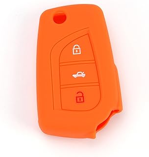 Porte-clés de voiture pour corolla yaris 2015 2016, couvercle de boitier en silicone