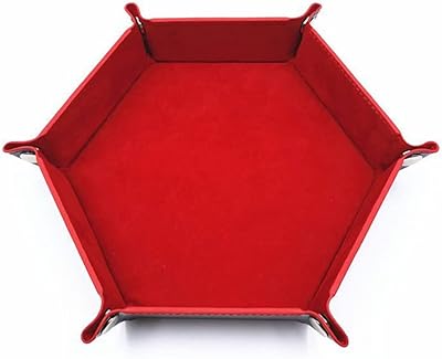 Plateau à dés rotatif portable pliable en cuir pu pour jeux de tels