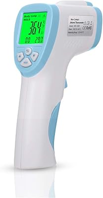 Thermomètre infrarouge numérique, thermomètre corporel infrarouge lcd sans contact, thermomètre corporel frontal, pistolet