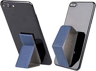 Support de doigt mobile techytulip avec un design télescopique pliable en cuir, support universel pour smartphones et tablettes avec angles de vision et support magnétique qui tient horizontalement et verticalement. Diaytar : Des offres irrésistibles chaque jour