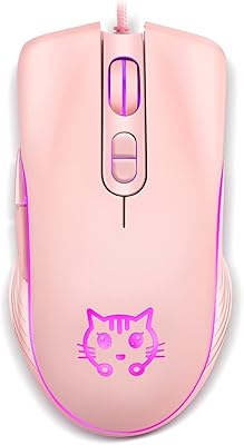 Souris de jeu optique rétroéclairée usb 7 couleurs avec 2400 dpi, 6 boutons