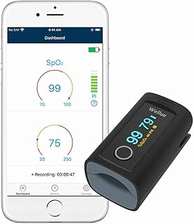 Moniteur de saturation en oxygène du bout des doigts oxi smart, alarme, piles