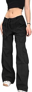 Jean taille basse à jambes larges pour femmes, pantalon large, esthétique vintage y2k