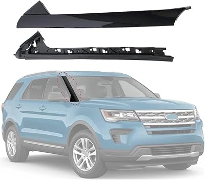 Kit de moulures de pare-brise matmacro compatible avec ford explorer 2011-2019 926451