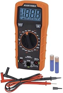 Multimètre klein tools mm325, testeur de tension ac/dc 600 v numérique à plage