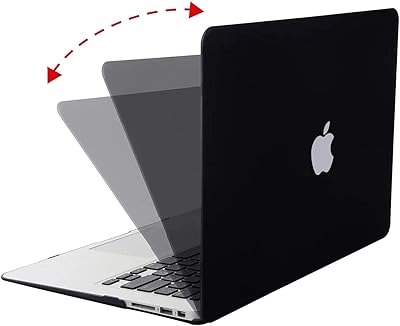 Coque de protection iwinner en caoutchouc rigide mat compatible avec apple macbook air
