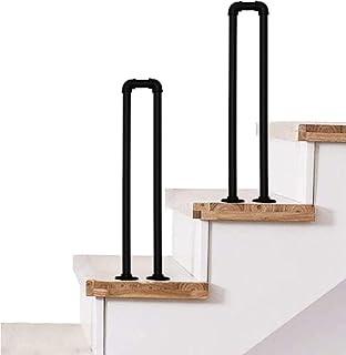 Rampe d'escalier pour escaliers extérieurs, villa, couloir et jardin, rampe d'escalier extérieure, conception