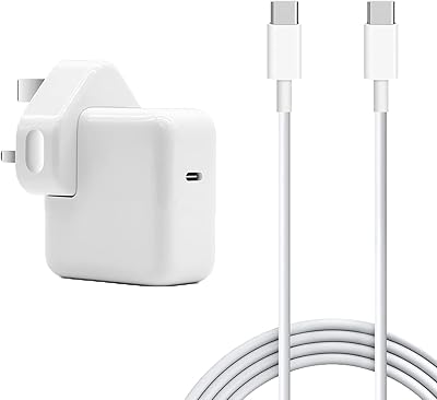 Chargeur adaptateur secteur usb-c pour macbook 12 pouces, macbook pro 13,3 pouces, blanc