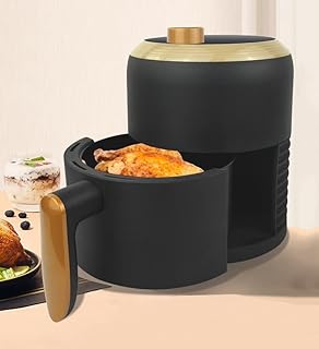 Friteuse à air chaud électrique 1000w 3l avec bouton de commande mécanique
