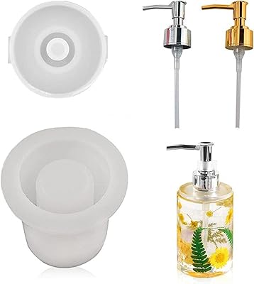 Goodrun 1 pièce ensemble de moules en résine avec pompe distributrice silicone lavage