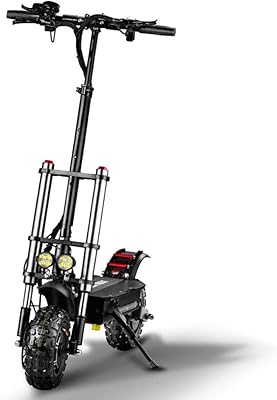 Scooter électrique à grande vitesse double moteur avec pneus tout-terrain de 11